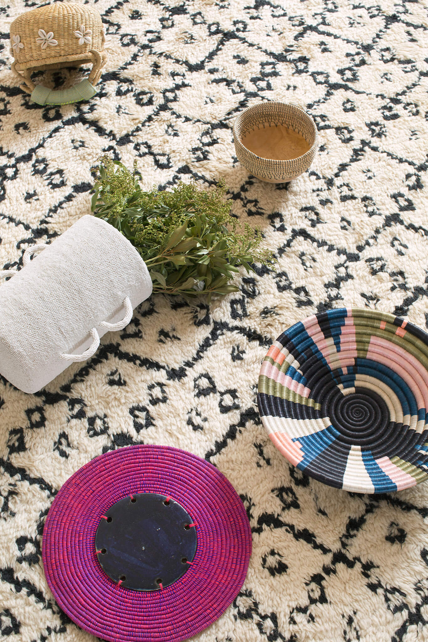 Geo Color Plateau Basket