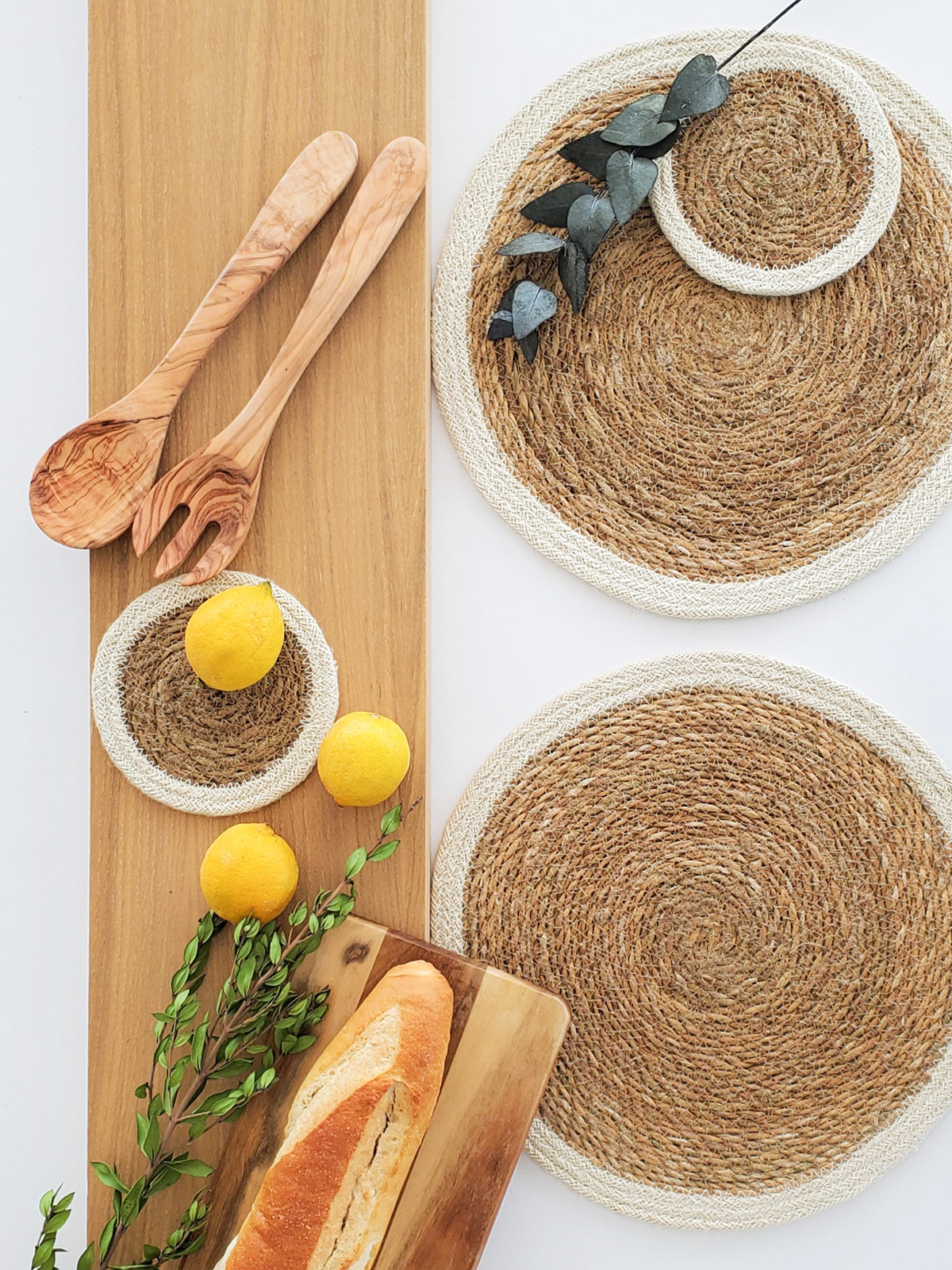 natural placemats, kitchen essentials