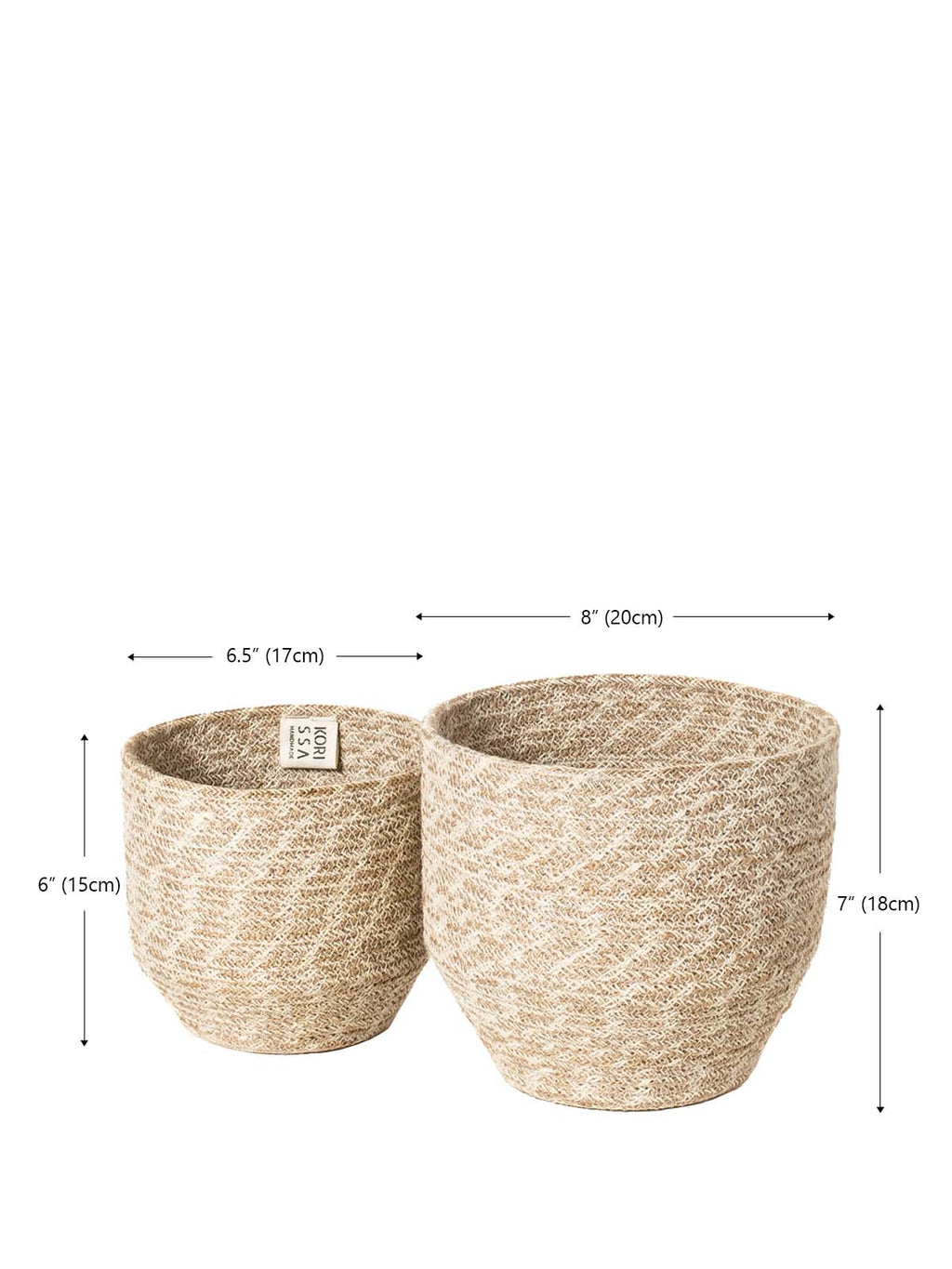 Agora Bin Natural & White Jute