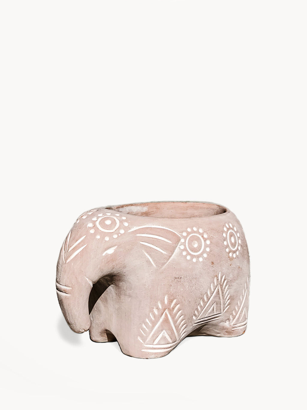 Folk Elephant Pot