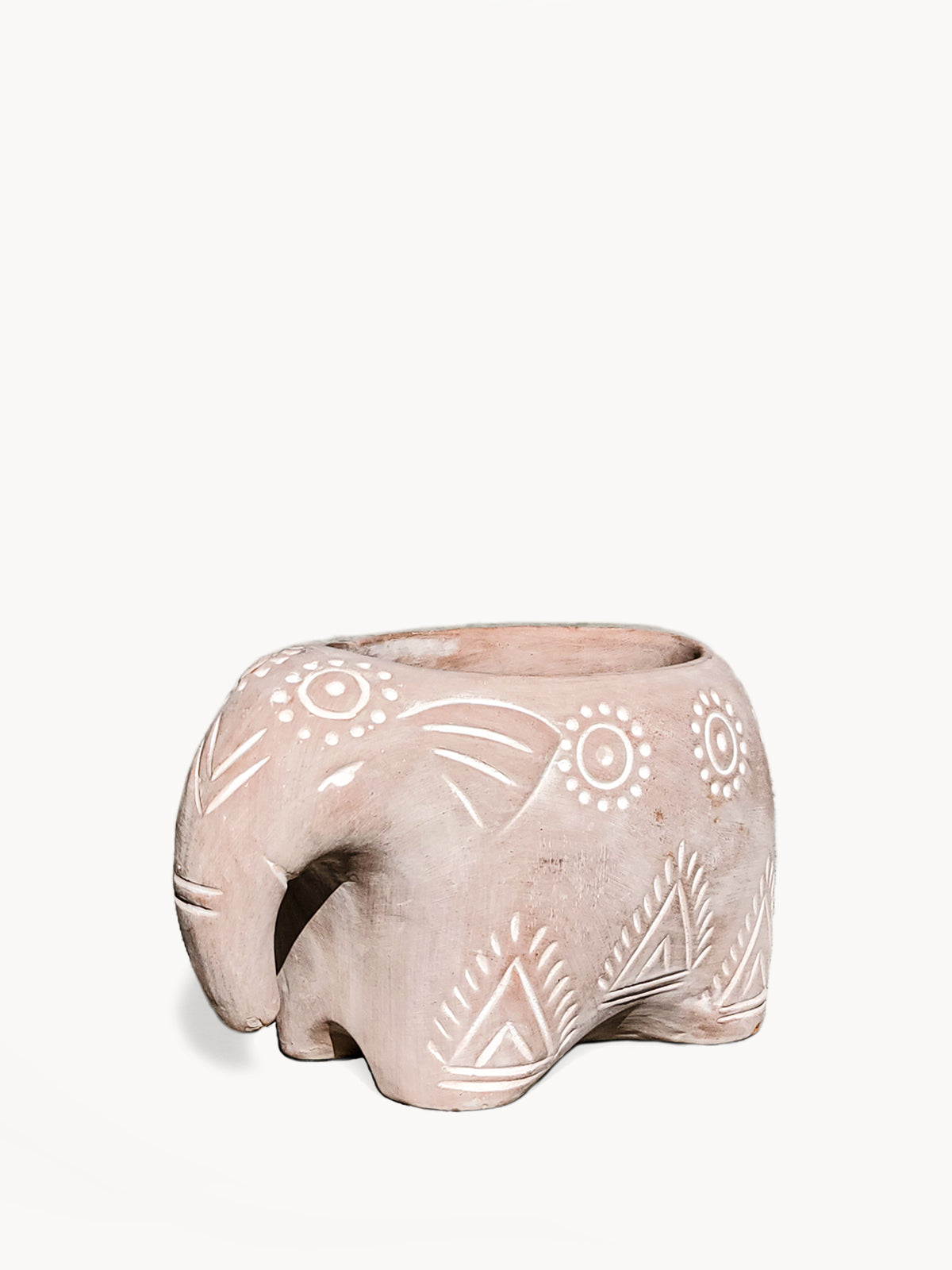 Folk Elephant Pot