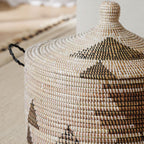 Handwoven Tall Storage Basket