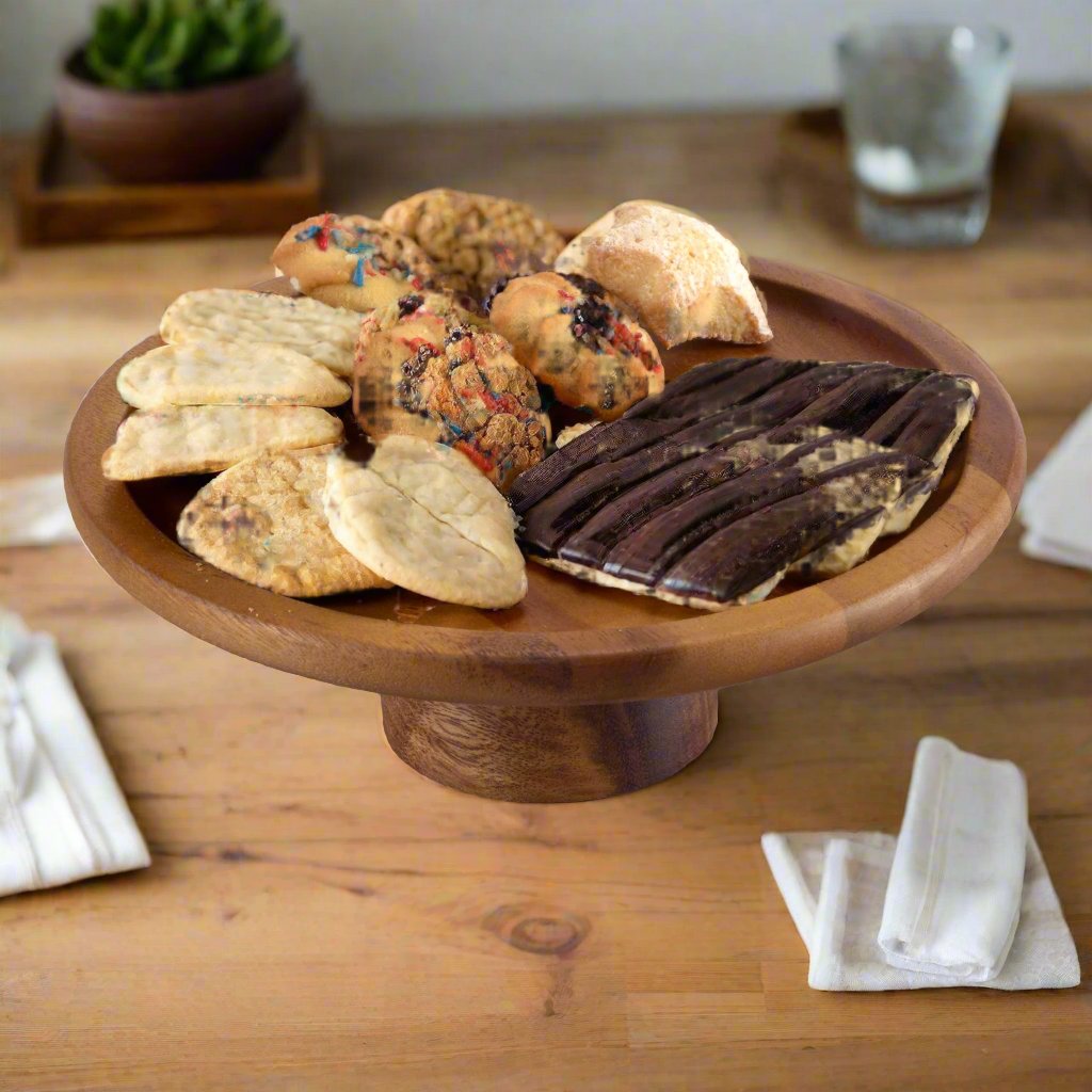 Acacia Wood Large Cake Stand