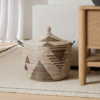 Handwoven Tall Storage Basket