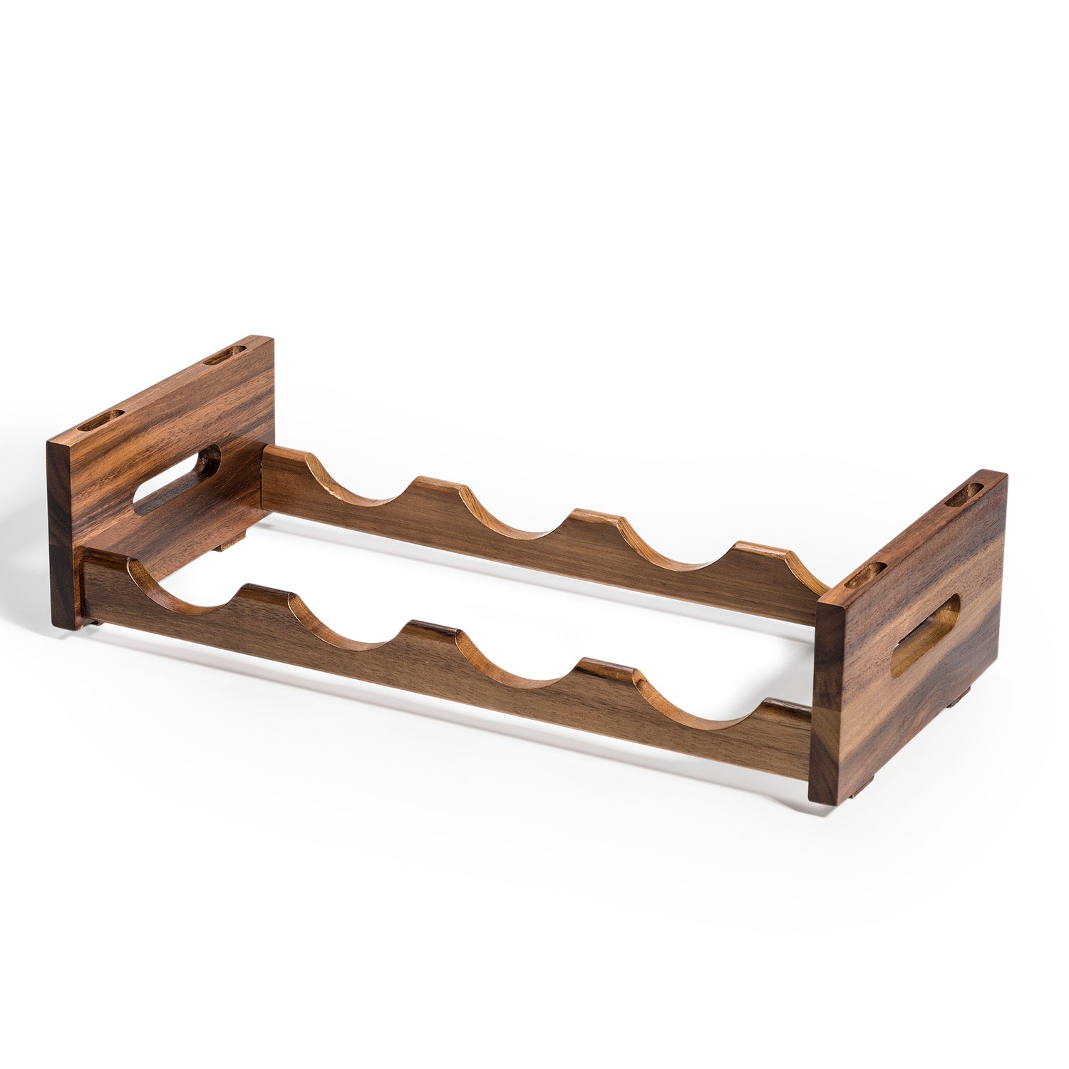 Acacia Wood Stackable Wine Rack 4 Bottle