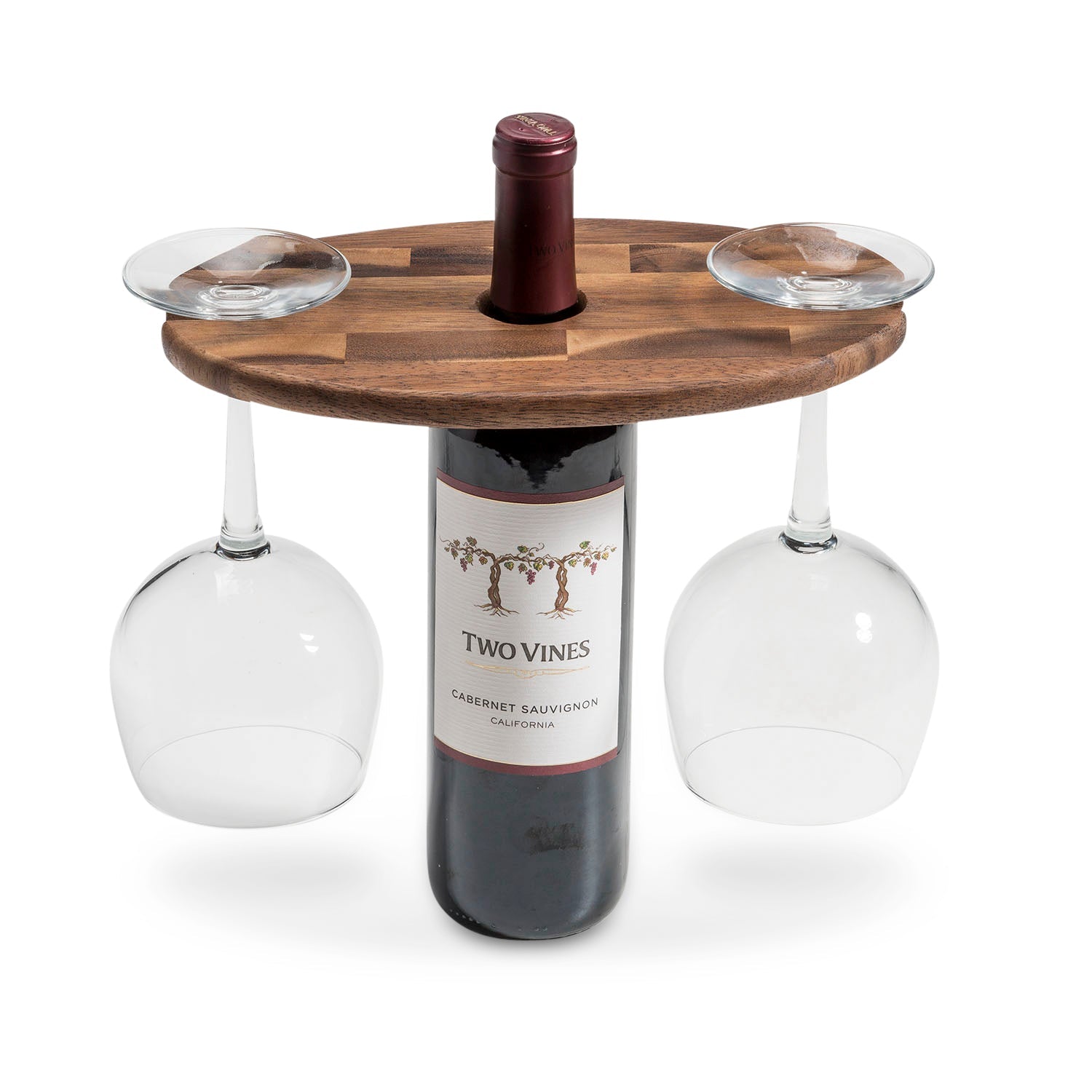 Acacia Wood Wine Glass Caddy