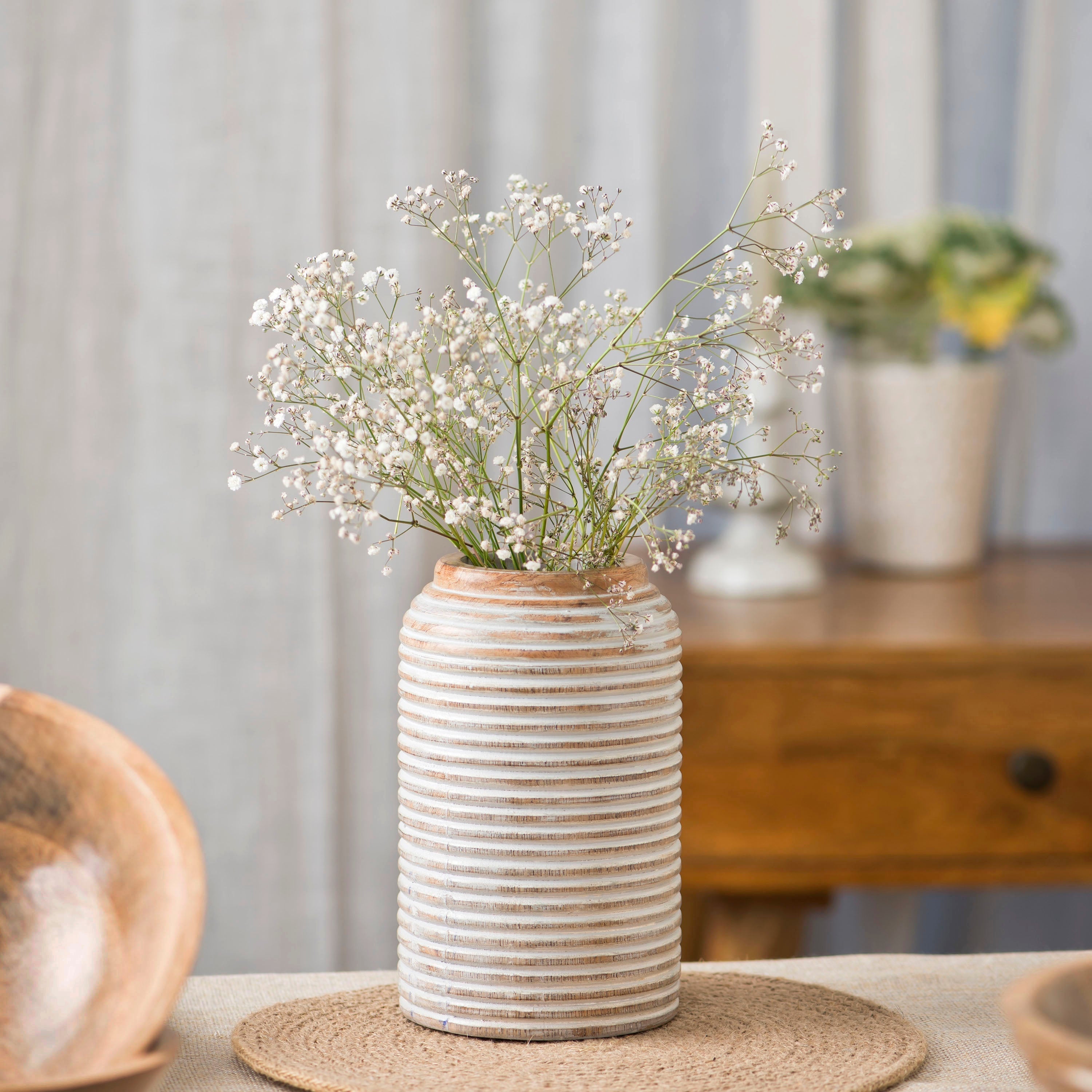 Etchra Vase Rustic White