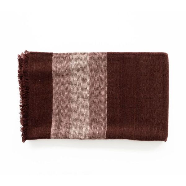 Plush Maroon Merino Throw