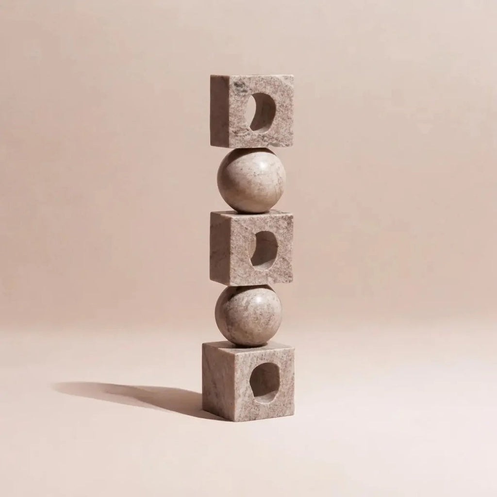 Totem Marble Table Sculpture