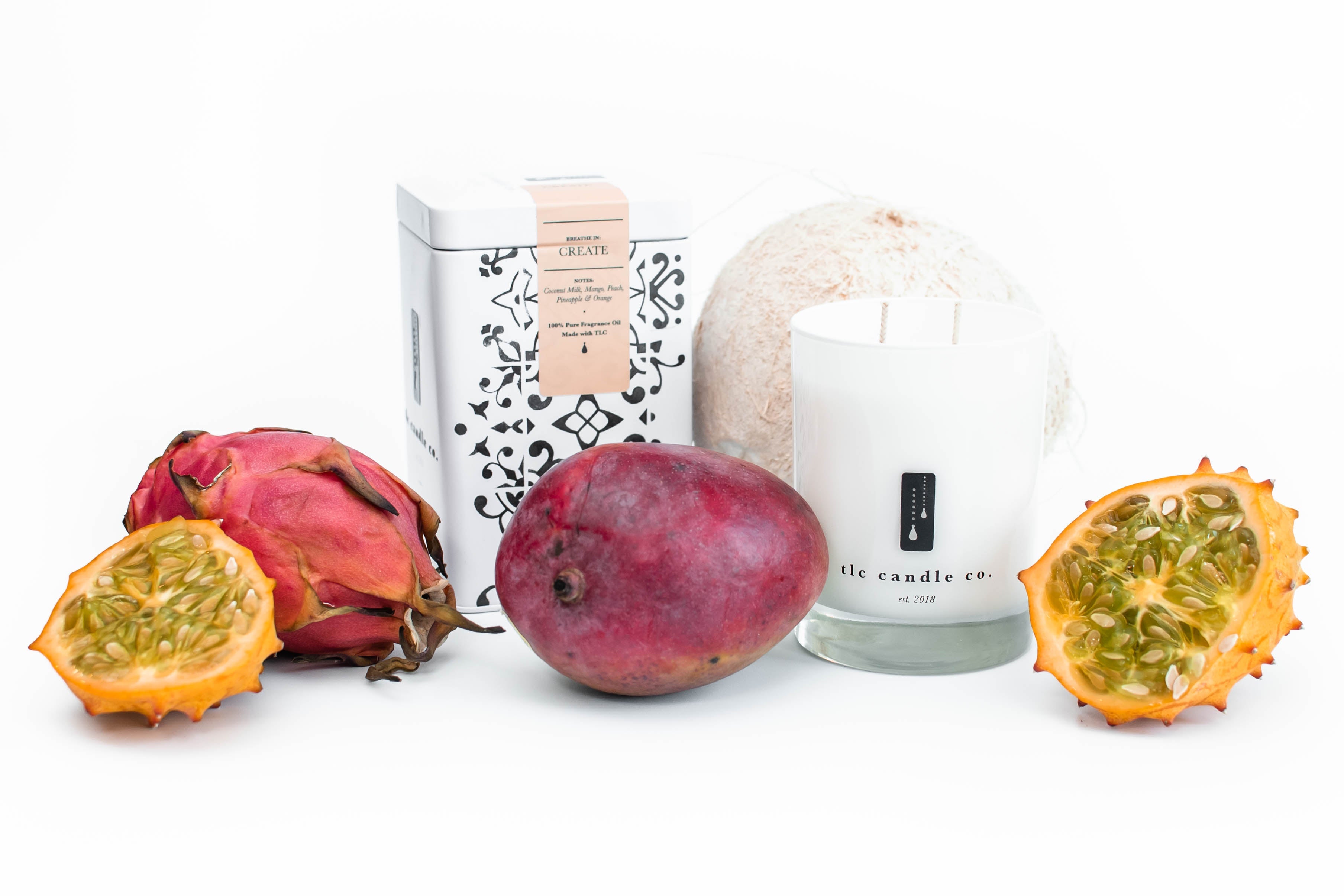 Tropical Fruit & Coconut Milk Soy Candle