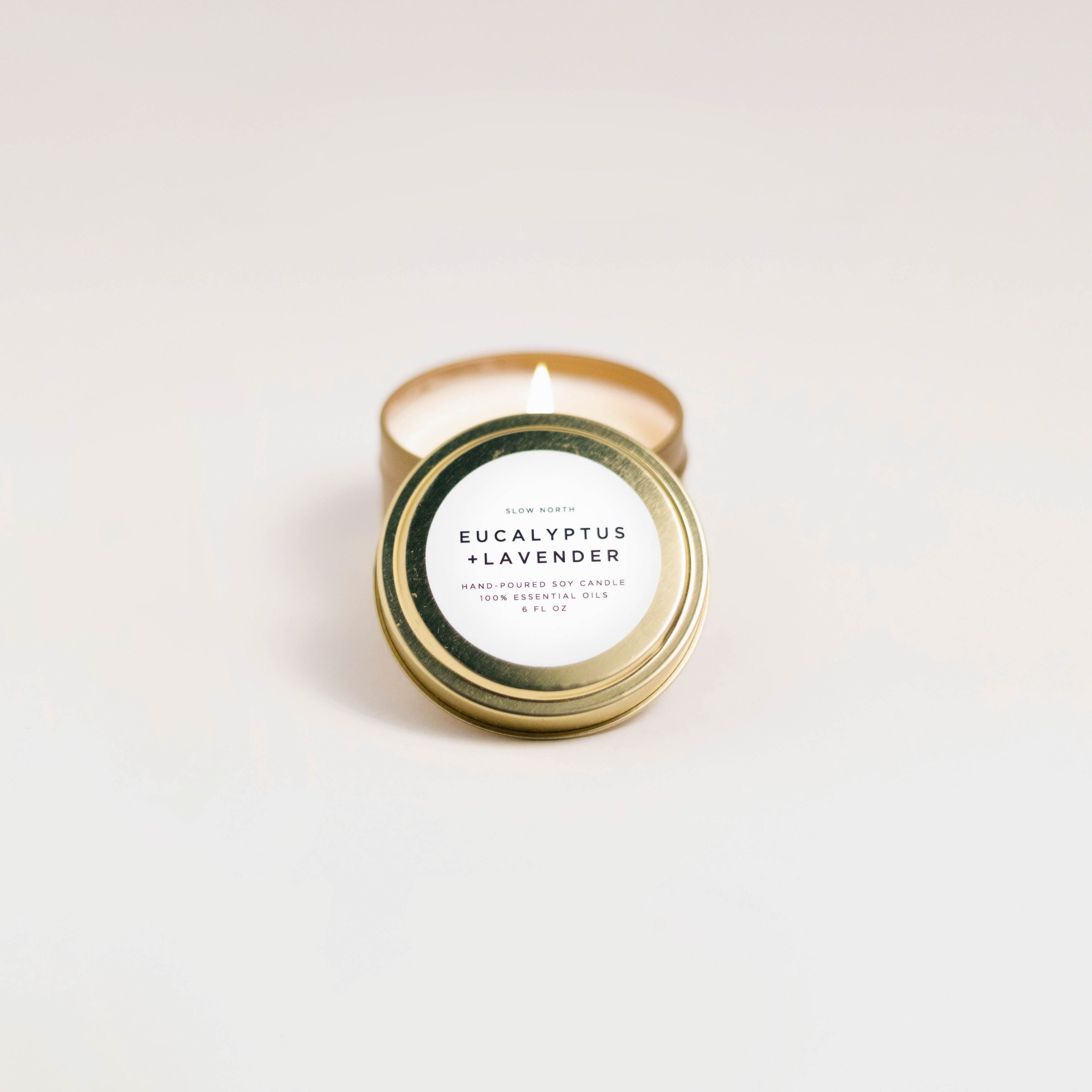 Eucalyptus & Lavender Soy Travel Candle