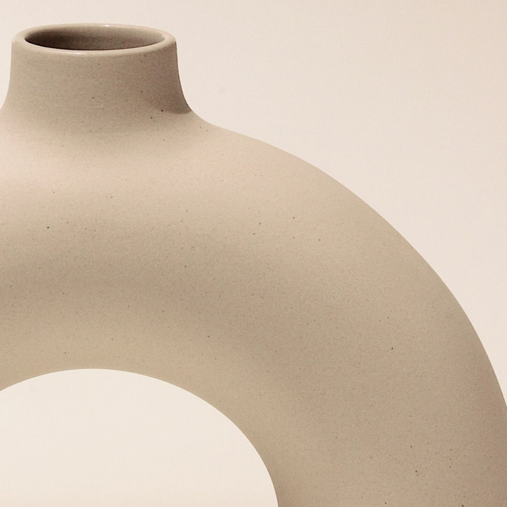 Half Polo black and off white vase set styled as contemporary décor — Calmly Elevated