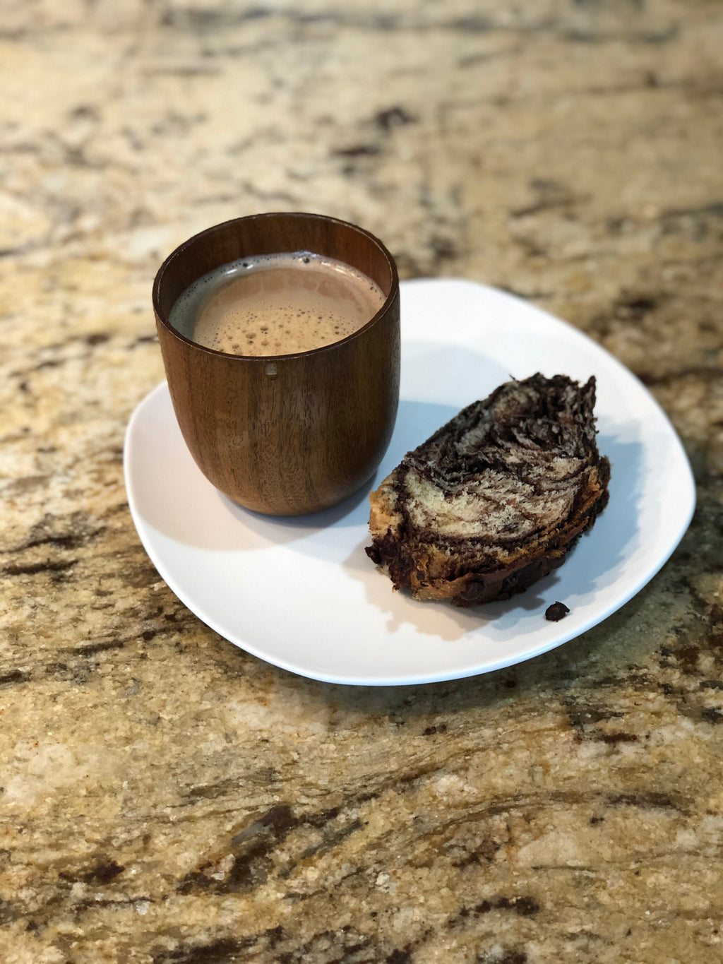 Acacia Wood Hand-Carved Cup