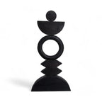 Arco Wood Sculpture Charcoal Finish