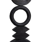 Arco Wood Sculpture Charcoal Finish