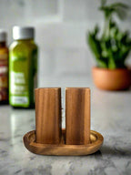Acacia Wood Salt & Pepper Shakers