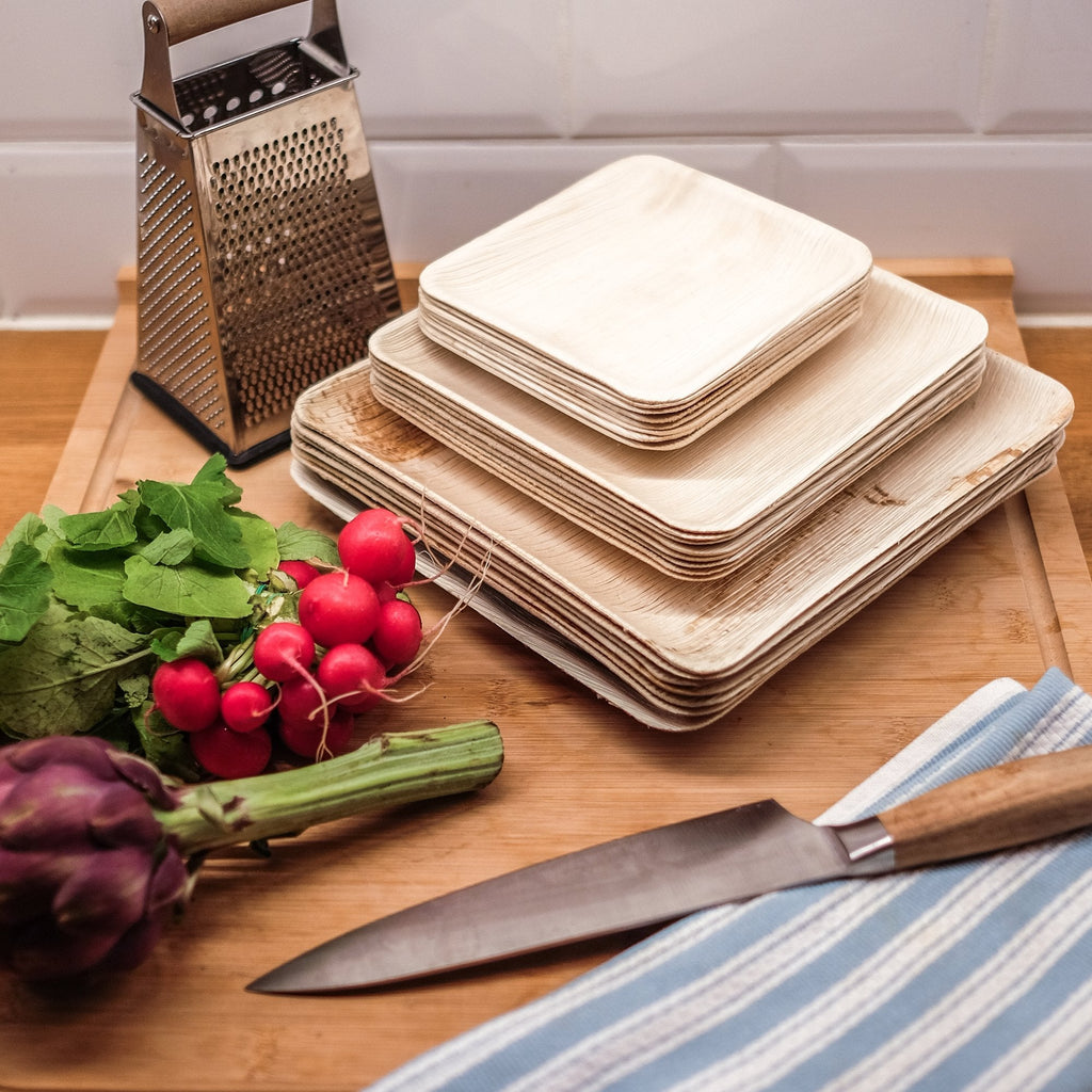 Eco-Friendly Palm Leaf Plates (sizes from 4"–10")