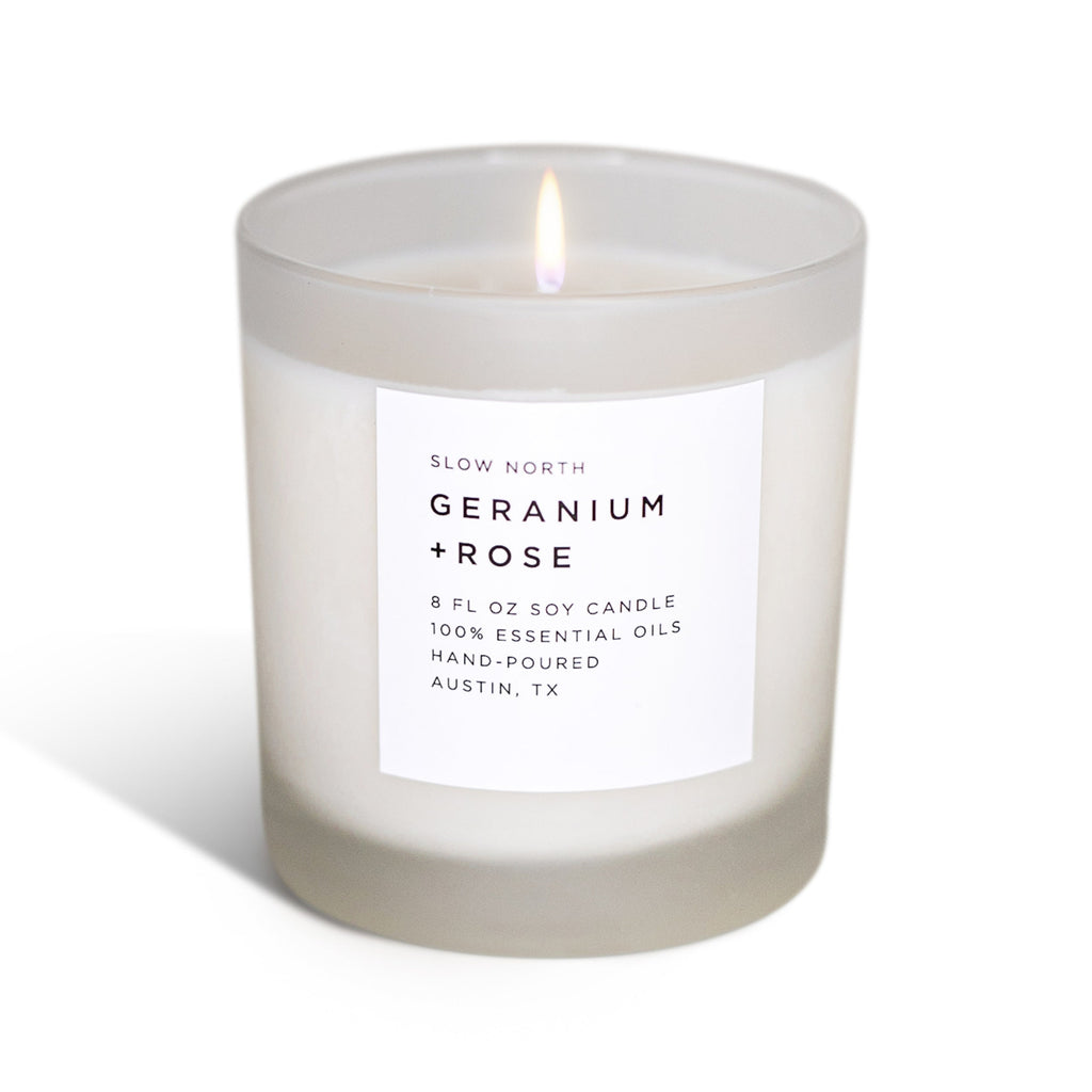 Geranium & Rose Candle