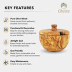 Olive Wood Canister
