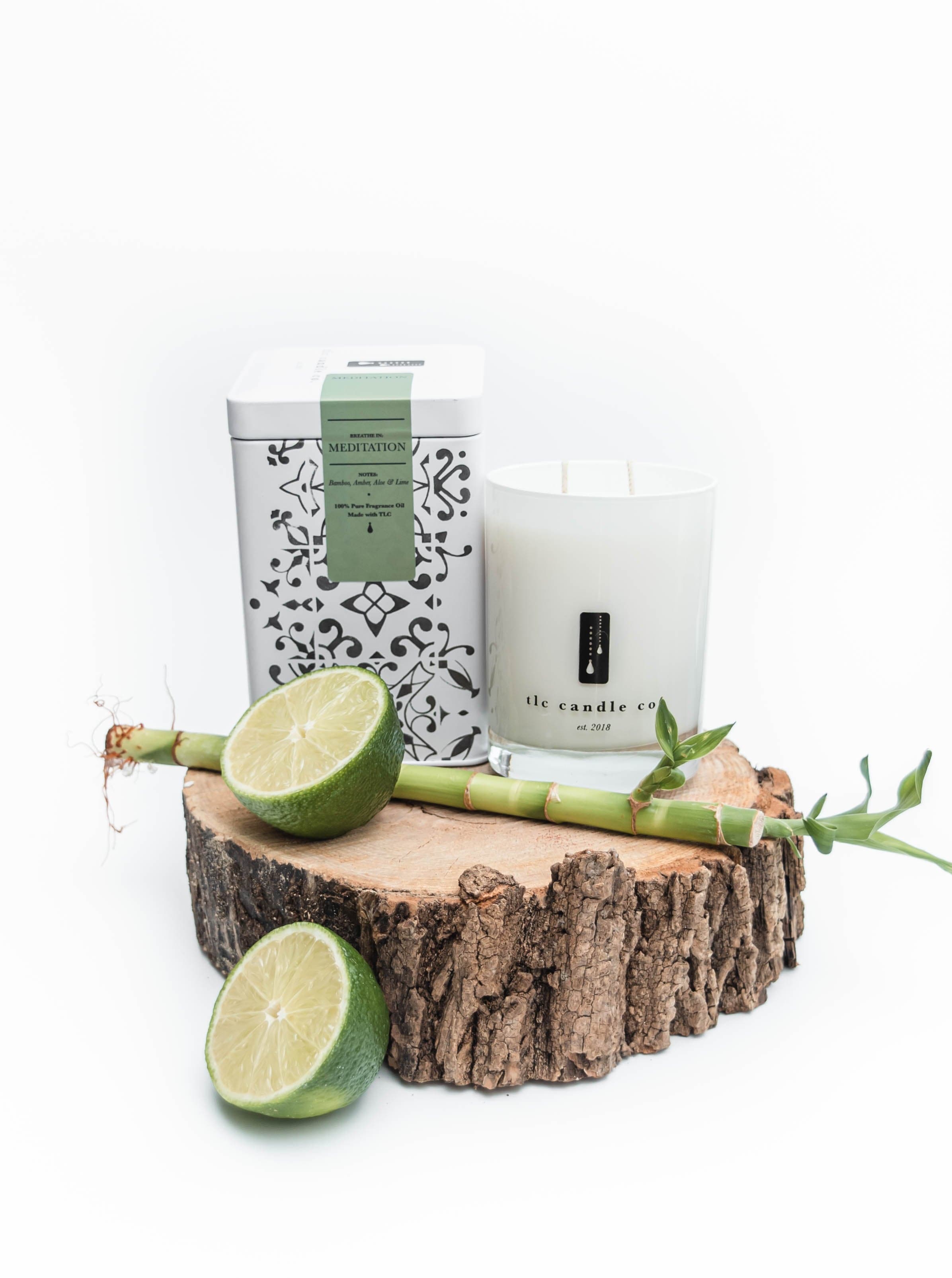 Meditation Bamboo, Amber and Aloe Soy Candle