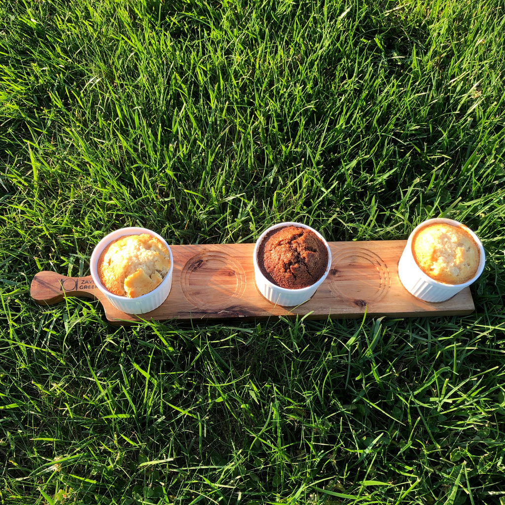 Acacia Wood 5-Hole Double-Sided Flight Board 21"