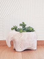 Folk Elephant Pot
