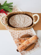Bread Warmer & Basket Owl Oval