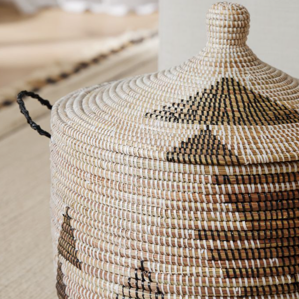 Handwoven Low Storage Basket