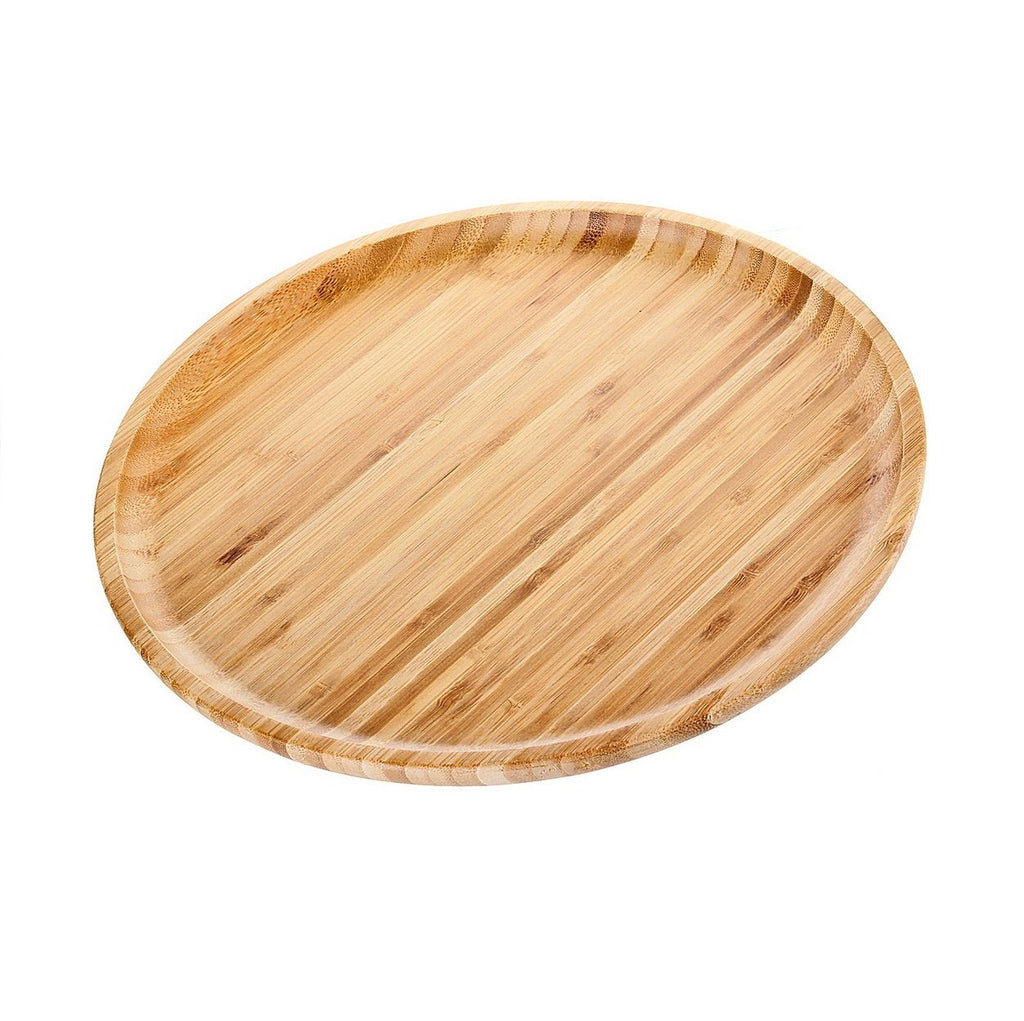 Acacia Wood Set of 6 Plates 9"