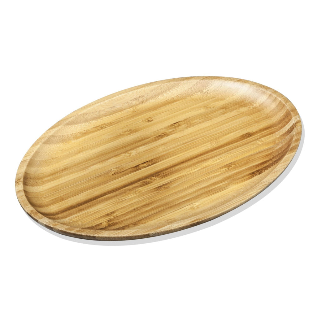 Acacia Wood Set of 6 Oval Platters 12" x 8"