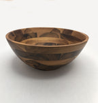 Acacia Wood Large Round Salad Bowl 10" Set of 6