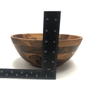 Acacia Wood Large Round Salad Bowl 10" Set of 6