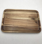 Acacia Wood Rectangle Serving Trays Set of 3