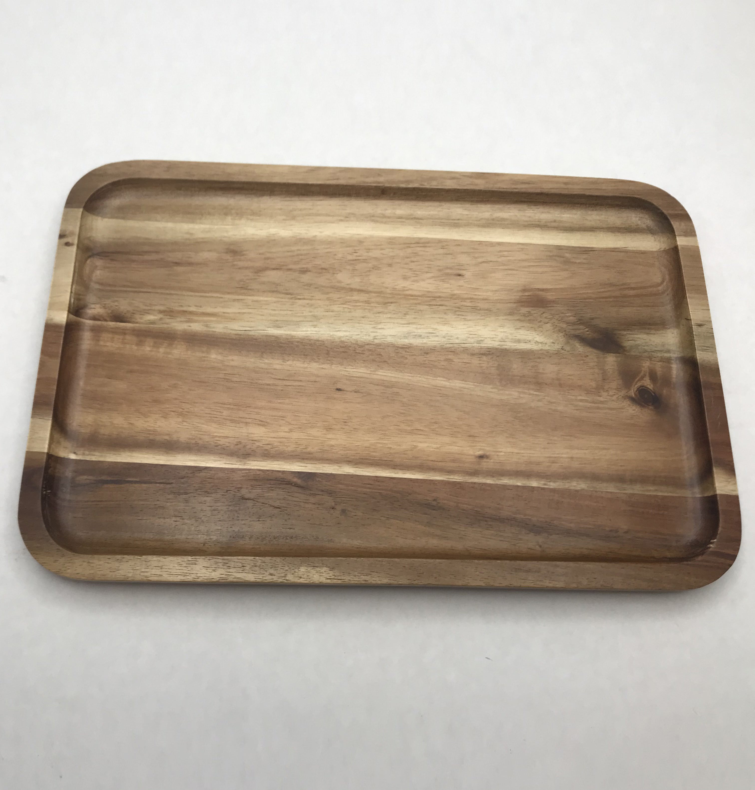 Acacia Wood Rectangle Serving Trays Set of 3