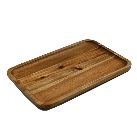 Acacia Wood Rectangle Serving Trays Set of 3