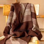 Plush Maroon Merino Throw