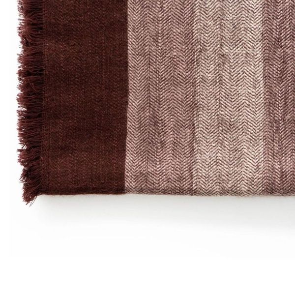 Plush Maroon Merino Throw