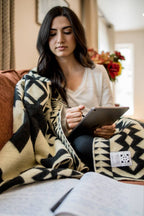 Awa Blanket Natural Black