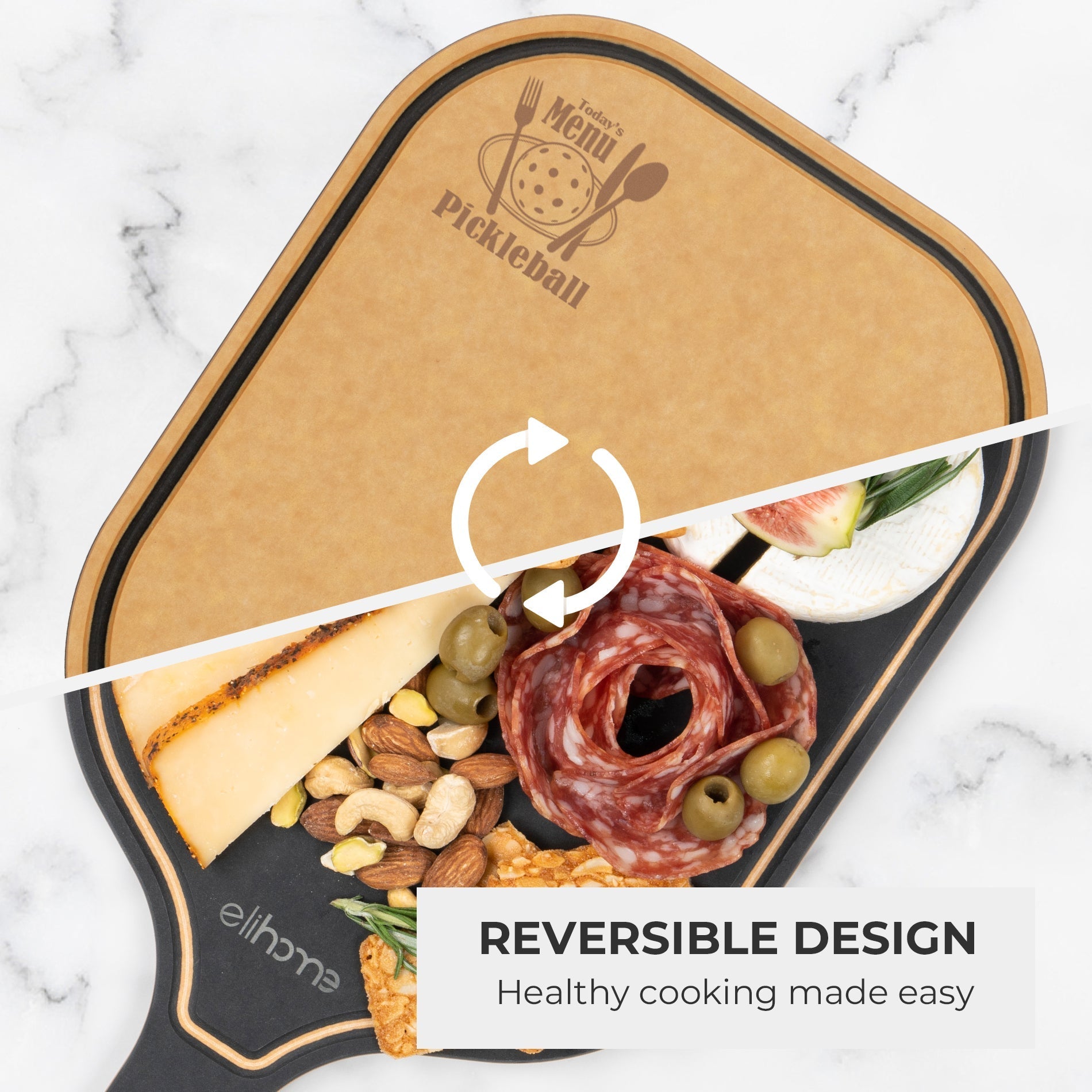 Pickleball Charcuterie Cutting Board