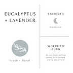 Eucalyptus & Lavender Soy Travel Candle