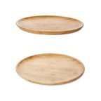 Acacia Wood Set of 6 Oval Platters 12" x 8"