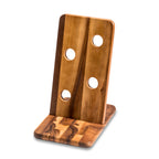 Acacia Wood Floating Wine Bottle Holder 4 Bottle