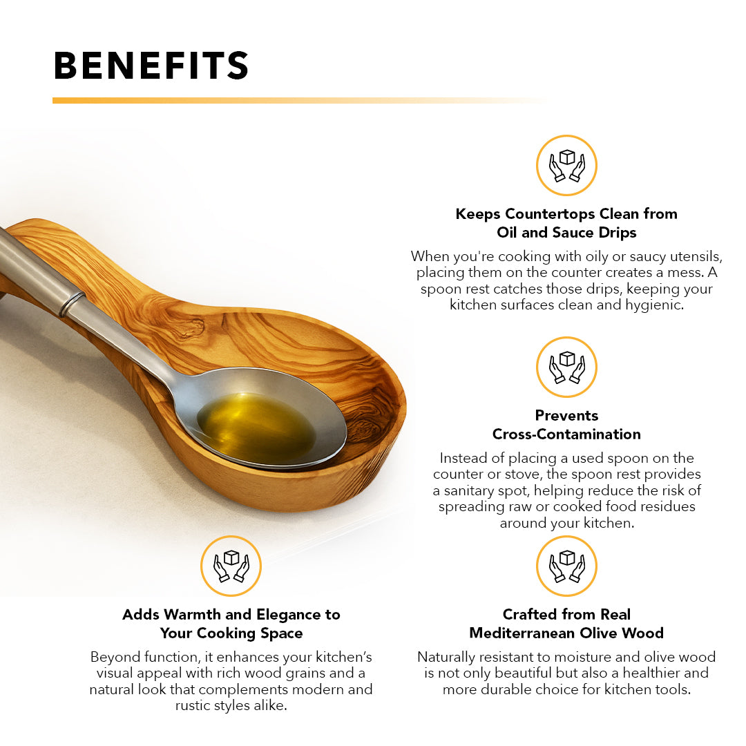 Olive Wood Spoon Rest