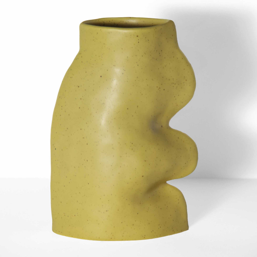 Fluxo Ceramic Vase Large Pistachio Green