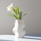Fluxo Ceramic Vase Medium White