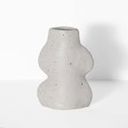 Fluxo Ceramic Vase Small White