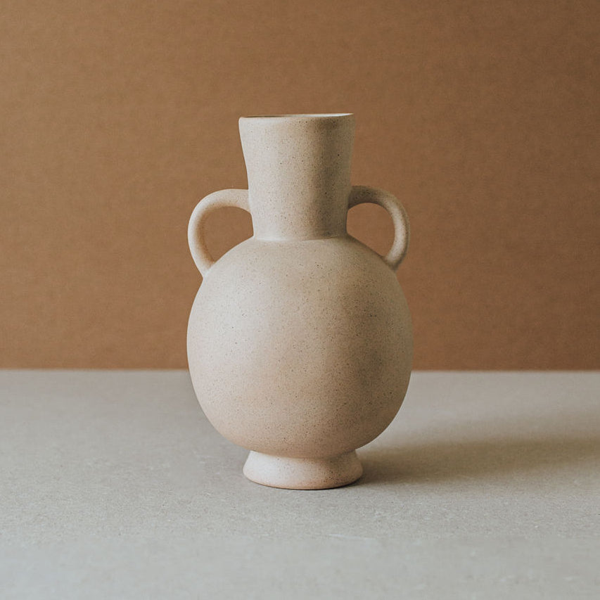 Tirreno handcrafted ceramic vase as sculptural home décor accent — Calmly Elevated