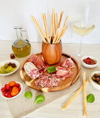 Acacia Wood Hand-Carved Cup