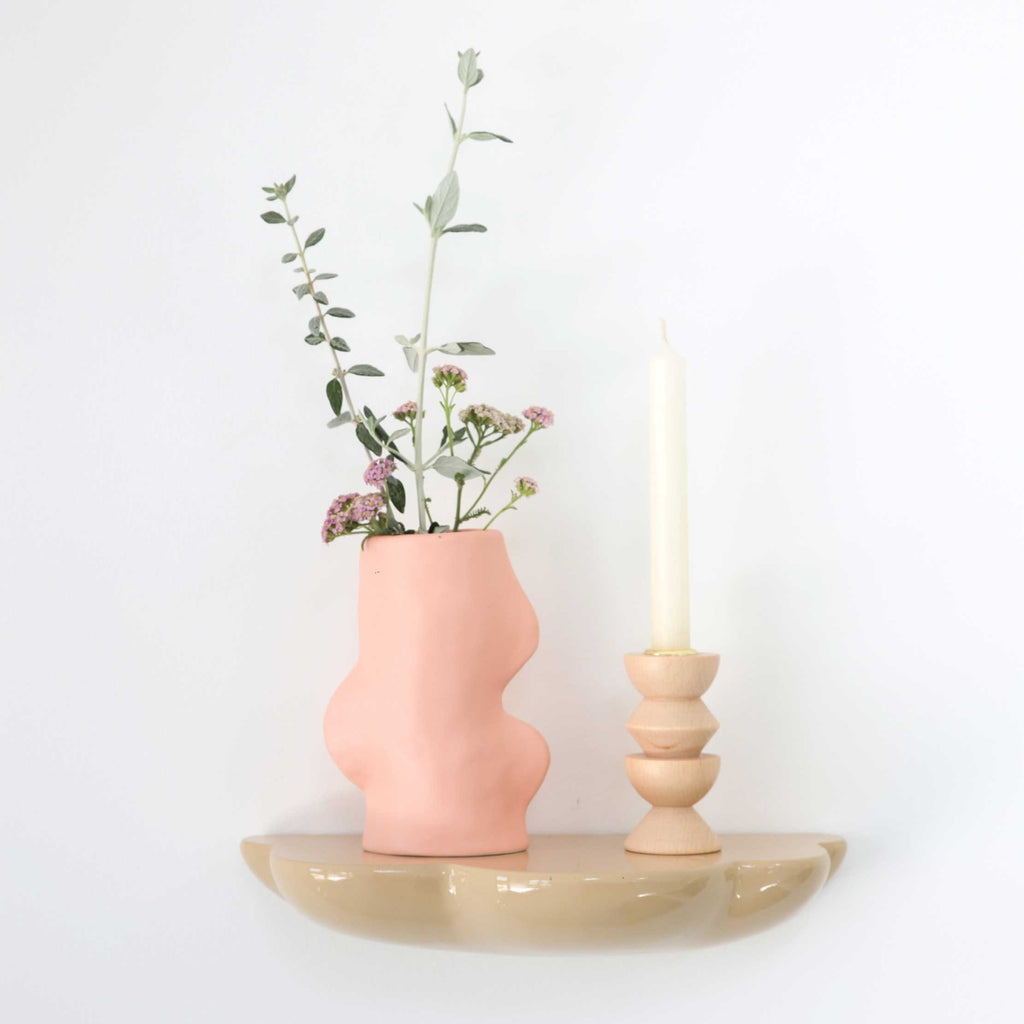 Fluxo Ceramic Vase Medium Pink